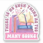 本が多過ぎるようなものは無い シール (正面)