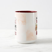 本が大好きな女の子コーヒーマグ ツートーンマグカップ (中央)