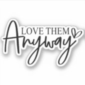 本が大好きな女の子 シール (正面)