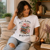 本が大好きな女の子 トライブレンドTシャツ