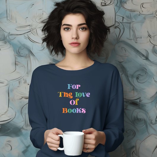本が好きな人が読む カラフル タイポグラフィー モダン Tシャツ
