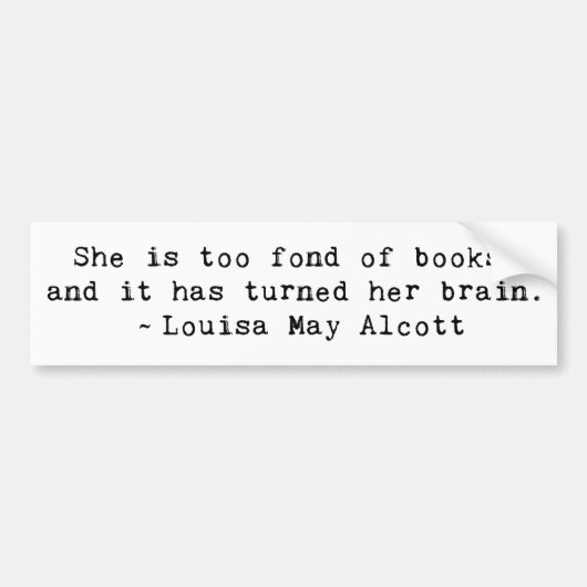 本が好き バンパーステッカー (正面)
