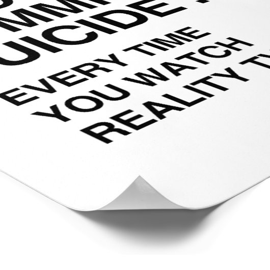 本が自殺する ポスター (角)