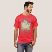 本が読コーヒーを飲む Tシャツ (正面フル)