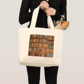 本だなの本 ラージトートバッグ (正面(商品))