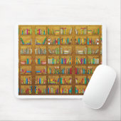 本だなパターン マウスパッド (マウス)