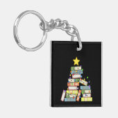 本っぽいクリスマスツリーI キーホルダー (正面左)