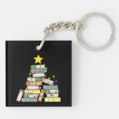 本っぽいクリスマスツリーI キーホルダー (裏面)