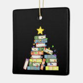 本っぽいクリスマスツリーI セラミックオーナメント (左)