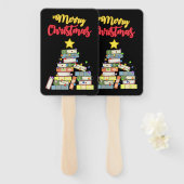 本っぽいクリスマスツリーI ハンドファン (正面&裏面)