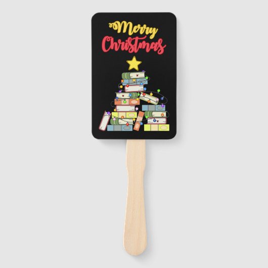 本っぽいクリスマスツリーI ハンドファン (正面)