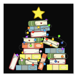 本っぽいクリスマスツリーI フォトプリント