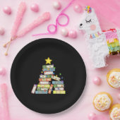 本っぽいクリスマスツリーI ペーパープレート (パーティー)