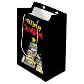 本っぽいクリスマスツリーI ミディアムペーパーバッグ (正面アングル)