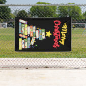 本っぽいクリスマスツリーI 横断幕 (インサイチュ)