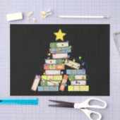 本っぽいクリスマスツリーI 薄葉紙 (クラフト)