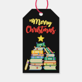 本っぽいクリスマスツリーII ギフトタグ