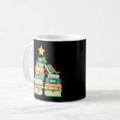 本っぽいクリスマスツリーII コーヒーマグカップ (正面左)