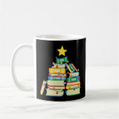 本っぽいクリスマスツリーII コーヒーマグカップ (左)