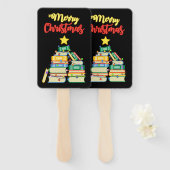 本っぽいクリスマスツリーII ハンドファン (正面&裏面)