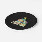 本っぽいクリスマスツリーII ペーパープレート (アングル)