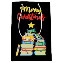 本っぽいクリスマスツリーII ミディアムペーパーバッグ