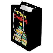 本っぽいクリスマスツリーII ミディアムペーパーバッグ (裏面アングル)