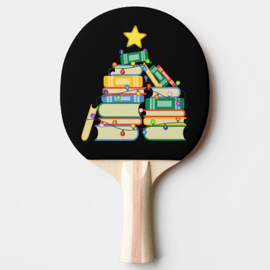 本っぽいクリスマスツリーII 卓球ラケット (正面)