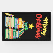 本っぽいクリスマスツリーII 横断幕 (横)