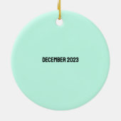 本でいっぱいのクリスマス セラミックオーナメント (裏面)