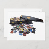 本でいっぱいの棺 ポストカード (正面/裏面)