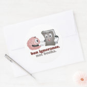 本ではない無知を禁止する ラウンドシール (封筒)