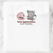 本ではない無知を禁止する ラウンドシール (バッグ)