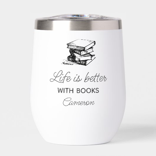 本で人生は良い，本おもしろいクラブの贈り物 (正面)