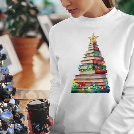 本で作ったクリスマスツリー先生本愛好家 Tシャツ