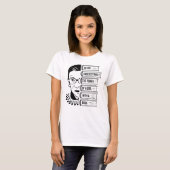 本で女の子の力を過小評価しない Tシャツ (正面フル)