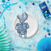 本で文学的な骨格に魅了される ペーパープレート (パーティー)