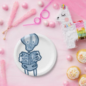 本で文学的な骨格に魅了される ペーパープレート (パーティー)