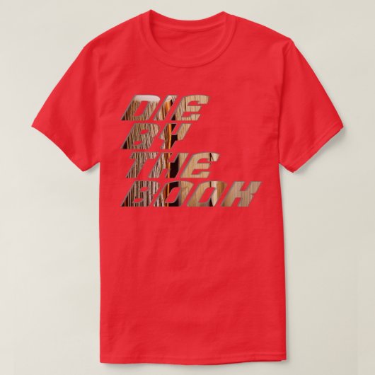 本で死ぬ Tシャツ (デザイン正面)