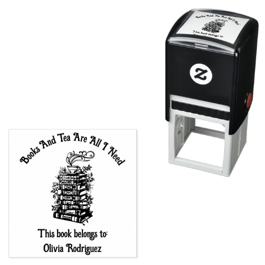 本とお茶 セルフインキングスタンプ (インサイチュ)
