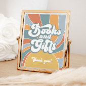 本とギフトGroovyレトロサンシャインベビーシャワー ポスター