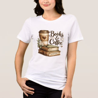 本とコーヒーのTシャツ トライブレンドTシャツ