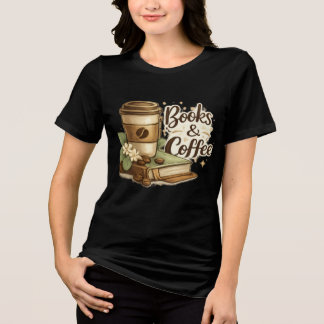 本とコーヒーのTシャツ トライブレンドTシャツ