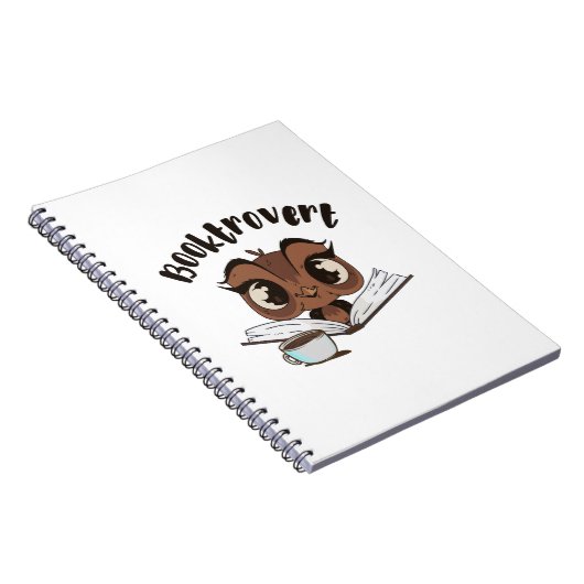 本とコーヒーを入れた本棚フクロウ ノートブック (右側)