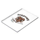 本とコーヒーを入れた本棚フクロウ ノートブック (左側)