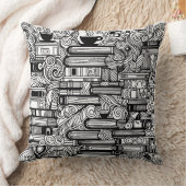 本とコーヒーカラー私のドードル クッション (ブランケット)