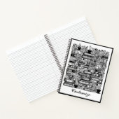 本とコーヒーカラー私のドードル ノートブック (内部)