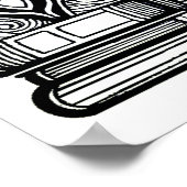 本とコーヒーカラー私のドードル ポスター (角)