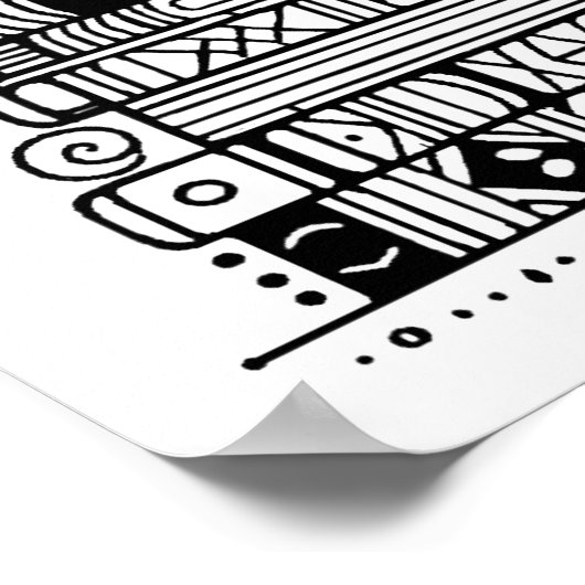 本とコーヒーカラー私ドードル2 ポスター (角)