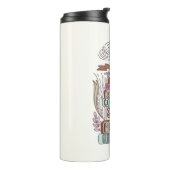 本とコーヒー好パーソナライズされたき タンブラー (回転左)